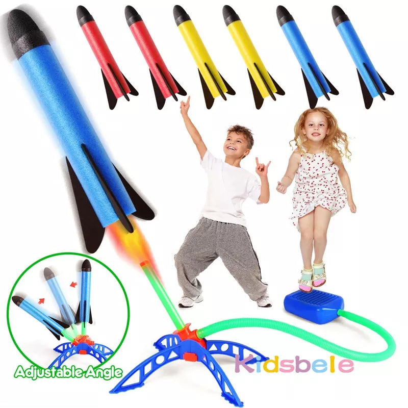 Air Rocket Foot Pump Launcher Toy -Foot launch Rocket  Pedal Games