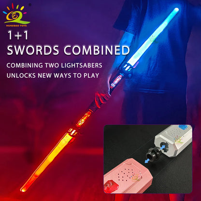 Retractable Lightsaber Finger Rotating Laser Sword Flash Luminous Soundfont Force FX FOC Blaster Cosplay Battle Toy