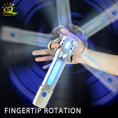 Retractable Lightsaber Finger Rotating Laser Sword Flash Luminous Soundfont Force FX FOC Blaster Cosplay Battle Toy